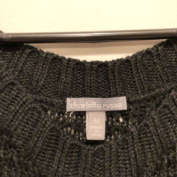 Charlotte Russe Open Shoulder Sweater - Picture 4 of 8